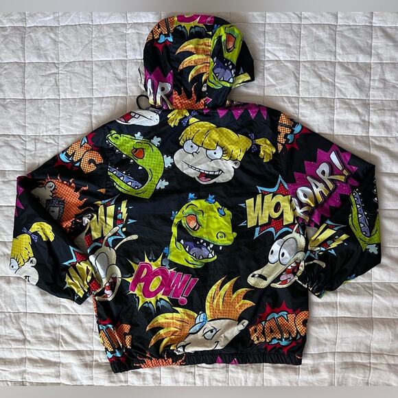 Members Only X Nickelodeon Rugrats Novelty Print Retro Nostalgic Windbreaker - L - Picture 6 of 12